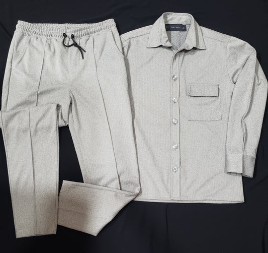 Ensemble chemise avec manche/pantalon - tissu: Tweed 🔥
